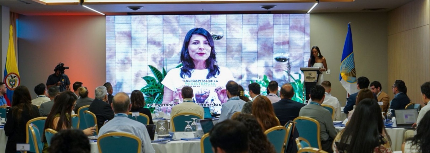 Imagen de la Directora Irene Velez en XII Diálogo Regional de Política